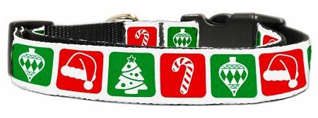 Timeless Christmas Nylon Ribbon Collar Medium