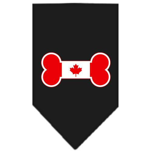Bone Flag Canadian Screen Print Bandana Black Small