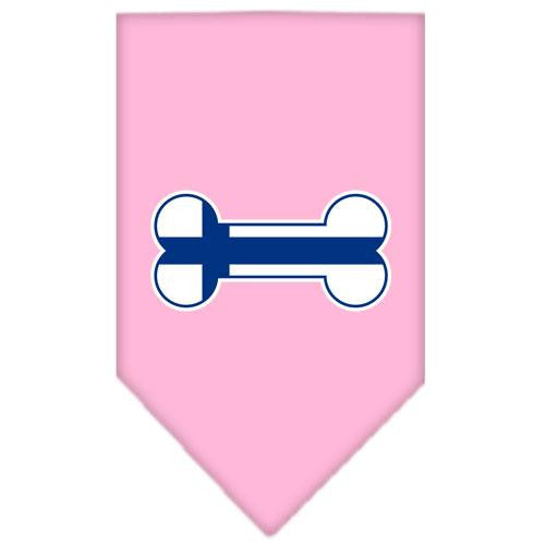 Bone Flag Finland Screen Print Bandana Light Pink Small