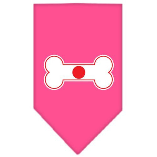Bone Flag Japan  Screen Print Bandana Bright Pink Large