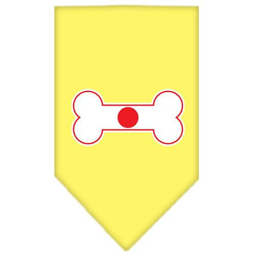 Bone Flag Japan Screen Print Bandana Yellow Small