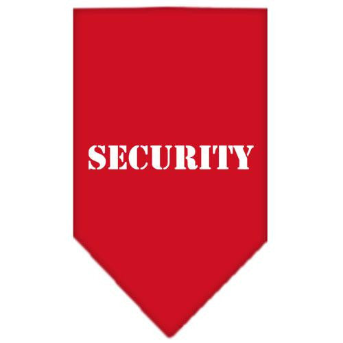 Security Screen Print Bandana Red Small