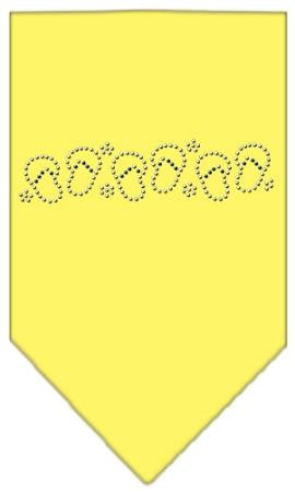 Beach Sandals Rhinestone Bandana Yellow Small