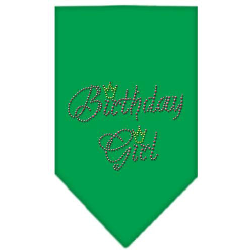 Birthday Girl Rhinestone Bandana Emerald Green Large