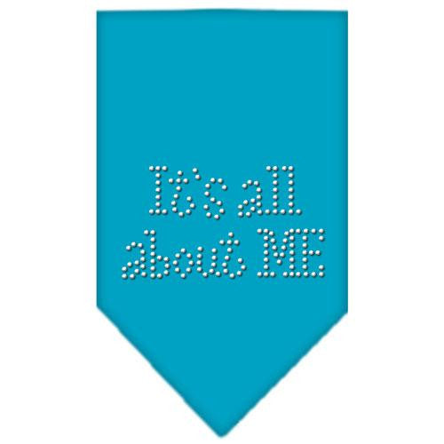 Its All About Me Rhinestone Bandana Turquoise Small