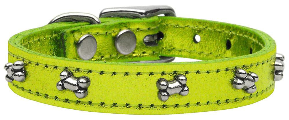 Metallic Bone Leather Lime Green MTL 22