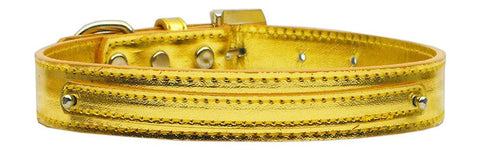 3-8" (10mm) Metallic Two Tier Collar Gold Large