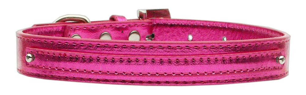 3-8" (10mm) Metallic Two Tier Collar Pink Medium