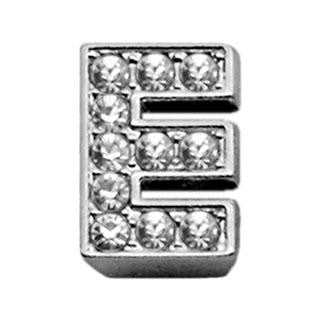 3-8" Clear Bling Letter Sliding Charms E .