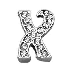 3-8" Clear Script Letter Sliding Charms X .