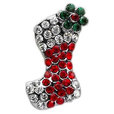 Holiday 10mm Slider Charms Red Stocking .