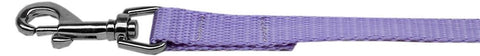 Plain Nylon Pet Leash 1in by 6ft Lavender