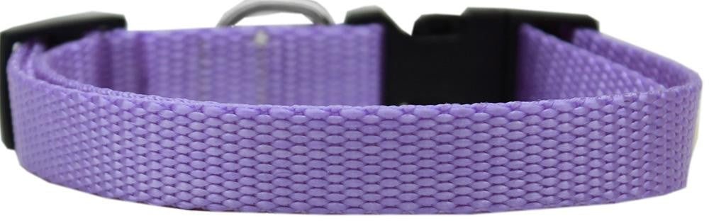 Plain Nylon Dog Collar LG Lavender