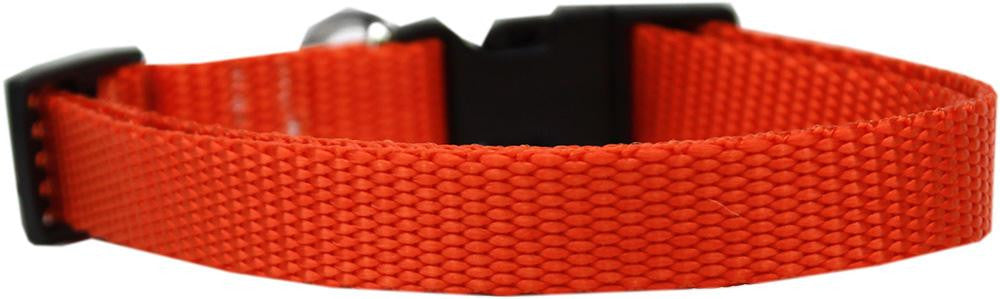 Plain Nylon Dog Collar LG Orange