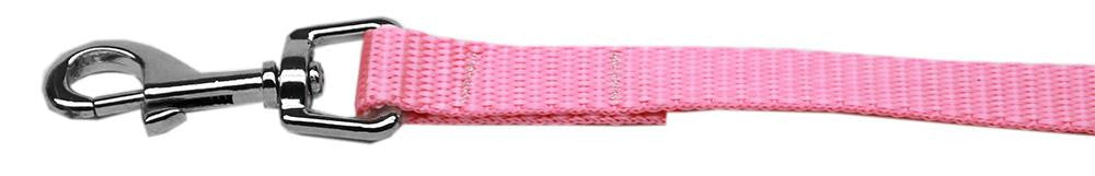 Plain Nylon Pet Leash 3-8in by 4ft Pink