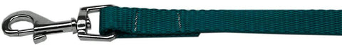 Plain Nylon Pet Leash 5-8in by 6ft Teal