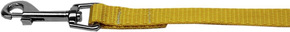 Plain Nylon Pet Leash 3-8in by 6ft Golden Yellow