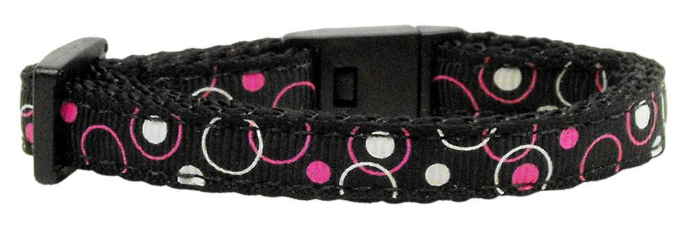 Retro Nylon Ribbon Collar Black Cat Safety