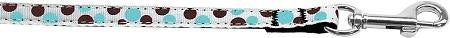 Confetti Dots Nylon Collar Baby Blue 3-8 wide 4ft Lsh