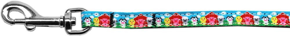 Barnyard Buddies Nylon Ribbon Pet Leash 3-8 inch wide 4Ft Lsh