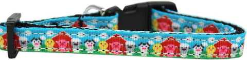 Barnyard Buddies Nylon Ribbon Dog Collar Sm