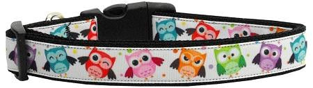 Bright Owls Nylon Ribbon Collars Medium