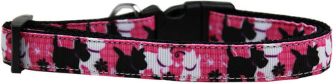 Plaid Pups Nylon Ribbon Dog Collar Medium Narrow