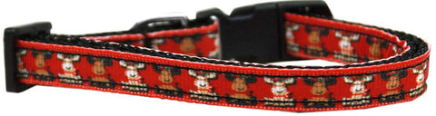 Reindeer Nylon Ribbon Cat Safety Collar