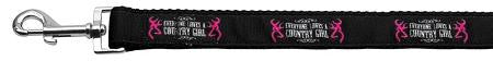 Country Girl Nylon Ribbon Dog Collars 1 wide 6ft Leash