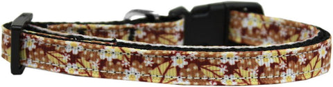 Autumn Leaves Nylon Ribbon Cat Safety Collar