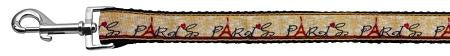 With Love from Paris Ribbon Dog Collars 1 wide 6ft Leash