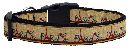 With Love from Paris Ribbon Dog Collars Large