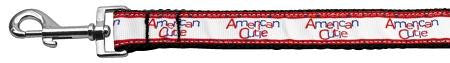 American Cutie Ribbon Dog Collars 1 wide 6ft Leash