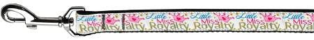 Little Miss Royalty Nylon 1 wide 4ft Leash