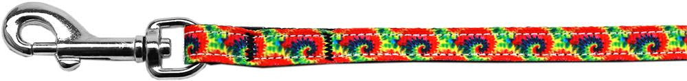 Tie Dye Nylon Ribbon Pet Leash 3-8 inch wide 6Ft Lsh