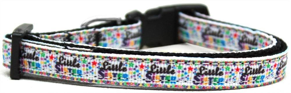 Little Sister Nylon Ribbon Dog Collar Sm