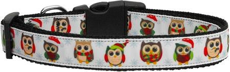 Snowy Owls Dog Collar Large