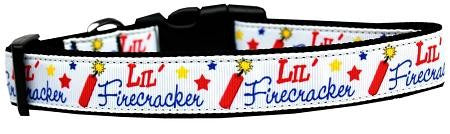 Little Firecracker Dog Collar Large