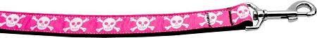 Pink Skulls 1 inch wide 4ft long Leash