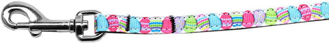 Easter Egg Nylon Ribbon Pet Leash 3-8 inch wide 6Ft Lsh