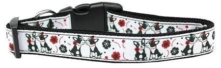 French Love Nylon Dog Collar Large