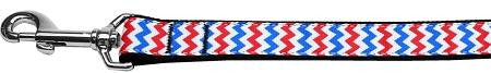 Patriotic Chevrons Nylon Dog Leash 6 Foot