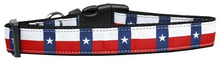 Texas Flag Nylon Dog Collar Medium