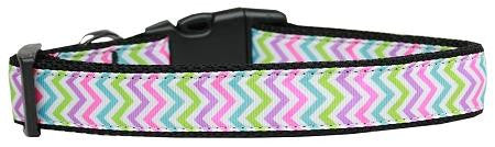 Summer Chevrons Nylon Dog Collar Medium