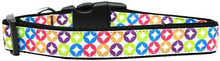 Bright Diamonds Nylon Dog Collar Large