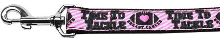 Tackle Breast Cancer Nylon Dog Leash 6 Foot