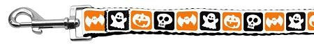 Classic Halloween Nylon Ribbon Leash 1 inch wide 6ft Long