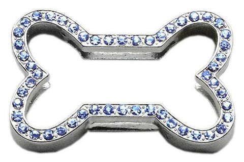 3-4" Slider Bone Charm Blue 3-4" (18mm)