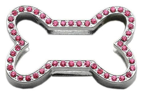 3-4" Slider Bone Charm Pink 3-4" (18mm)