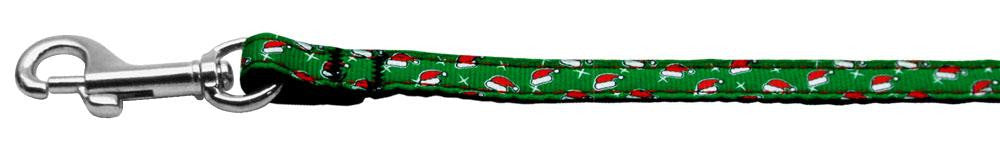 Santa Hat Nylon and Ribbon Collars . 3-8'' wide x 6' Leash